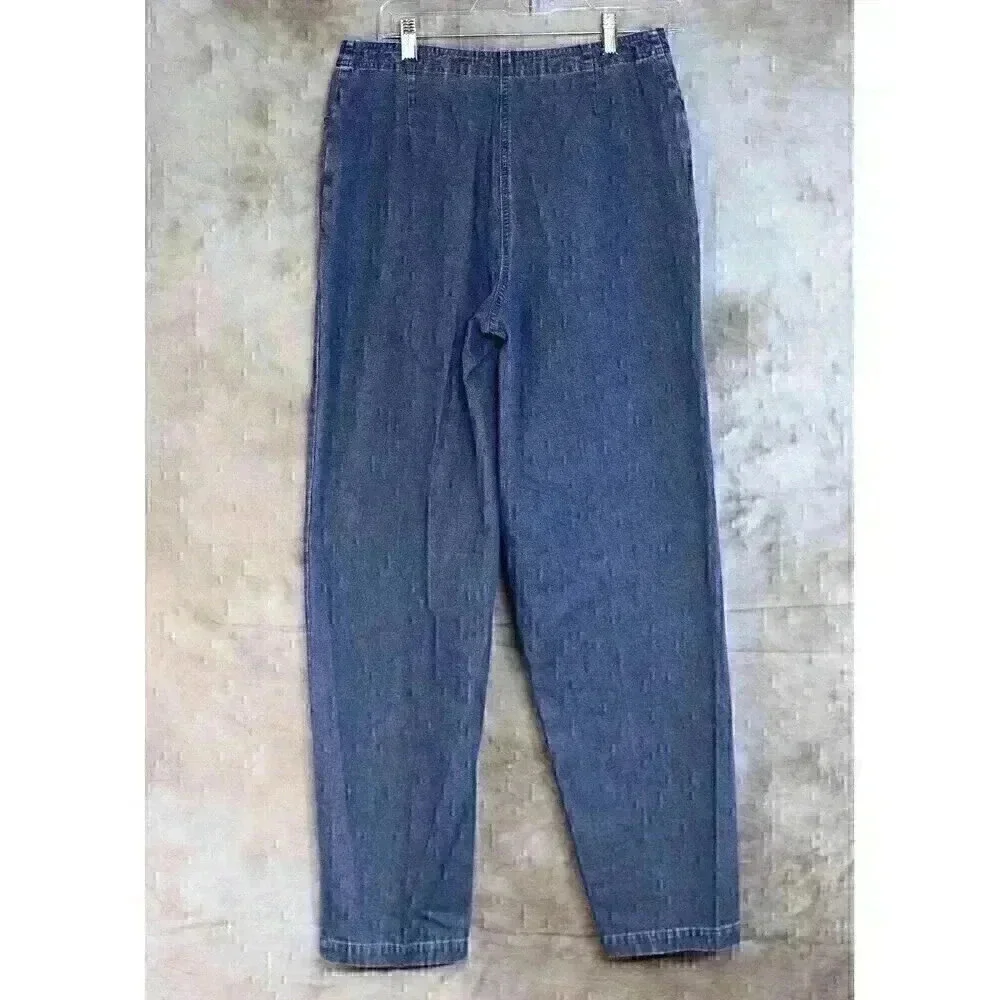 Orvis Womens sz 10 Jeans Med Wash Denim Straight Leg - Picture 4 of 8